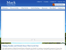 Tablet Screenshot of mackfuneral.com